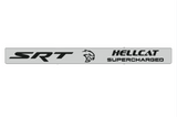 LED door sill plates stainless steel Dodge Charger LD 2023+ with SRT HELLCAT SUPERCHARGED logo