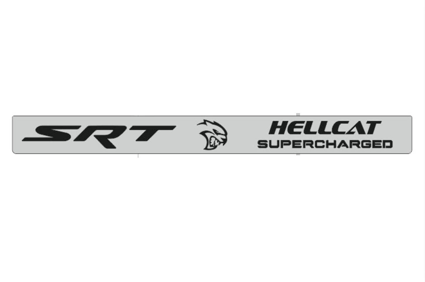 LED door sill plates stainless steel Dodge Charger LD 2023+ with SRT HELLCAT SUPERCHARGED logo