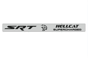 Illuminated LED Door Sill Tread Plates Dodge Charger 2023+ With SRT HELLCAT SUPERCHARGED Logo Dodge Led Door Sills opdesign