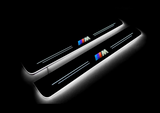 stainless steel LED door sill plates with BMW 6 F06 2011+ with M Performance logo