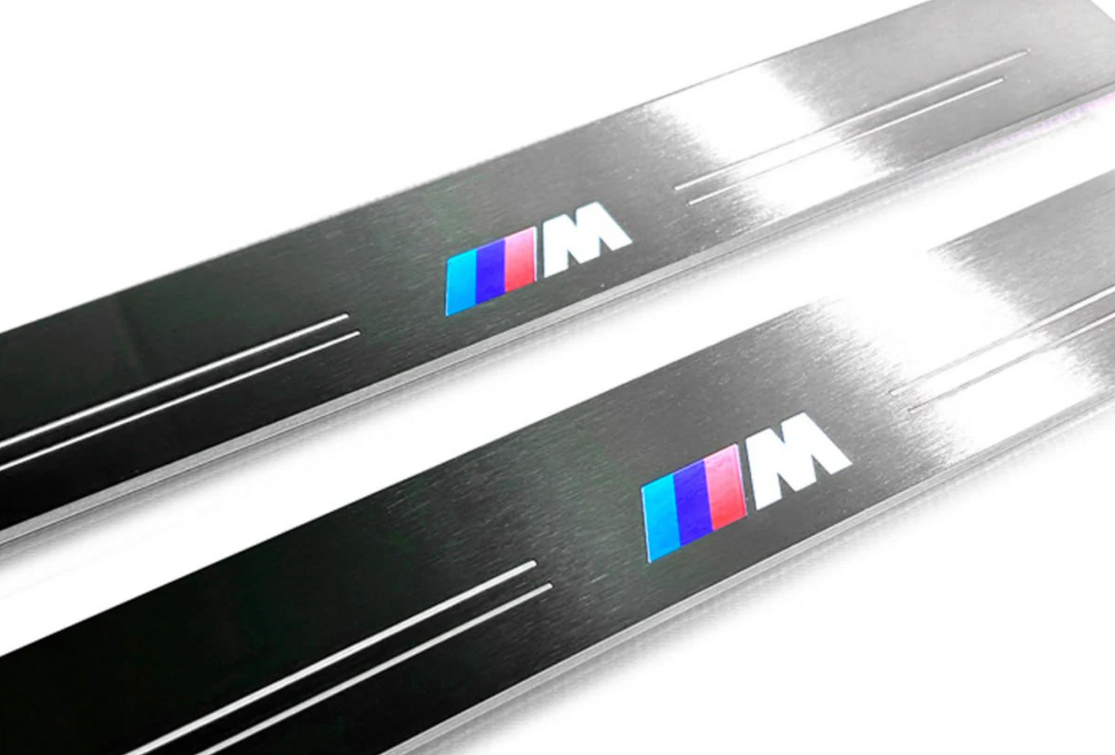 stainless steel door sill plates for BMW 6 F06 2011+ with M Performance logo