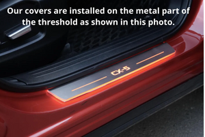 Mercedes GLE Coupe I 2016-2019 Illuminated Matte Sill Plates with logo Mercedes-Benz Mercedes Led Door Sills PRO decoinfabric