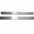 Illuminated LED Door Sill Tread Plates Tesla Model S 2012+ With Dual Motor Logo Tesla Led Door Sills decoinfabric