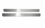 LED door sill plates Tesla Model S 2012+ in stainless steel with TESLA logo