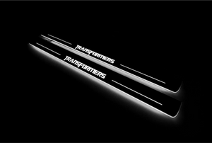 Illuminated LED Door Sill Tread Plates Chevrolet Camaro V 2009-2015 With Transformers Logo Chevrolet Led Door Sills opdesign
