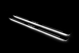 RAM 1500 V 2019+ stainless steel illuminated door sill protectors with Illuminated TRX logo