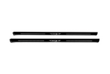 RAM 1500 V 2019+ stainless steel illuminated door sill protectors with Illuminated TRX logo
