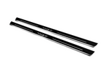 RAM 1500 V 2019+ stainless steel illuminated door sill protectors with Illuminated TRX logo