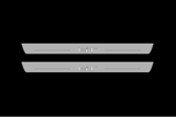 stainless steel LED door sill plates with Mustang Mach-E 2020 with GT logo