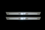 Mustang Mach-E 2020 stainless steel LED door sill plates with GT logo