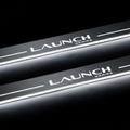 Illuminated LED Door Sill Tread Plates Tesla Model Y Juniper 2025+ With Launch Series Logo