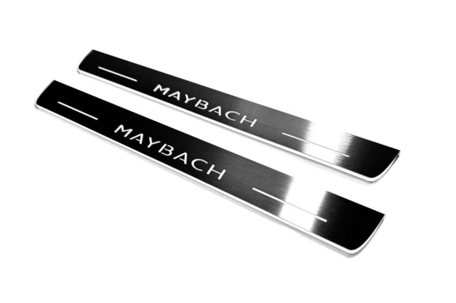 LED door sill plates stainless steel Mercedes GLS II X167 2019+ with Maybach logo