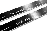 stainless steel door sill plates for Mercedes GLS II X167 2019+ with Maybach logo