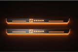 Zeekr 001 2021+ stainless steel LED door sill plates with Zeekr logo