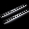 LED door sill plates Zeekr 001 2021+ in stainless steel with Zeekr logo