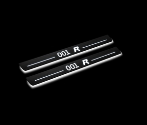 Zeekr 001 FR LED Door Sills Illuminated Scuff 001 FR Logo Stainless Steel Entry Guards Door Sills Decoin