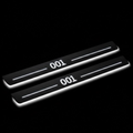 Zeekr 001 LED Door Sills Illuminated Scuff 001 Logo Stainless Steel Entry Guards Door Sills Decoin
