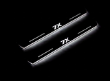 stainless steel LED door sill plates for Zeekr 7X 2024+ with 7X logo