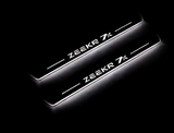stainless steel LED door sill plates for Zeekr 7X 2024+ with Zeekr 7X logo
