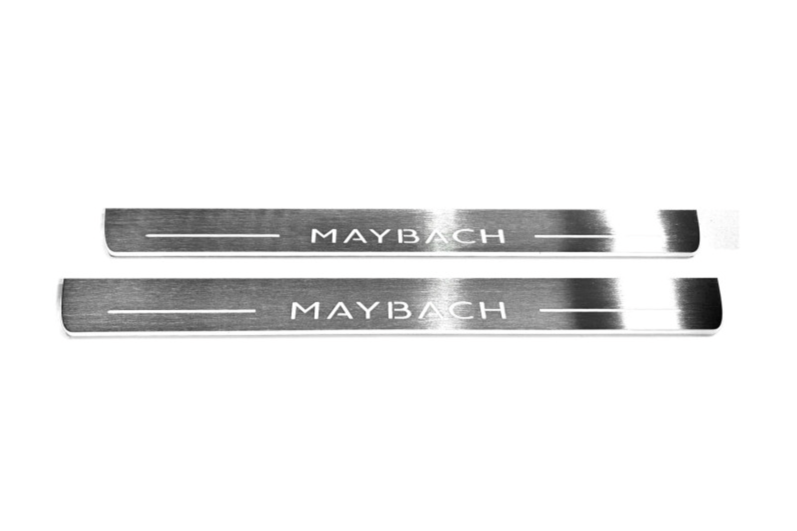 Mercedes-Benz S-Class W223 2021+ Stainless Steel LED Door Sills – Maybach Logo | Mercedes-Benz S-Class W223 2021+