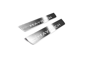 Illuminated LED Door Sills – Tread Plates Mercedes S-Class W222 2013-2020 With Maybach Logo LED Illuminated Mercedes Led Door Sills opdesign