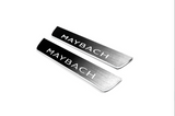 Mercedes-Benz S-Class W223 2021+ Stainless Steel LED Door Sills – Maybach Logo | Mercedes-Benz S-Class W223 2021+