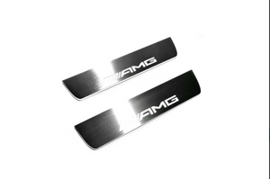 Mercedes G-Class W463a 2018-2024 Illuminated LED Door Sill Tread Plates With AMG Logo Door Sills Decoin