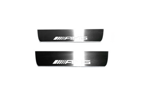 Mercedes G-Class W463a 2018-2024 Illuminated LED Door Sill Tread Plates With AMG Logo Door Sills Decoin