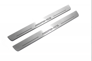 Mercedes G-Class W463a 2018-2024 Illuminated LED Door Sill Tread Plates With AMG Logo Door Sills Decoin