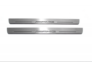Mercedes G-Class W463a 2018-2024 Illuminated LED Door Sill Tread Plates With AMG Logo Door Sills Decoin