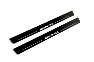 Mercedes G-Class W463a 2018-2024 Illuminated LED Door Sill Tread Plates With AMG Logo Door Sills opdesign