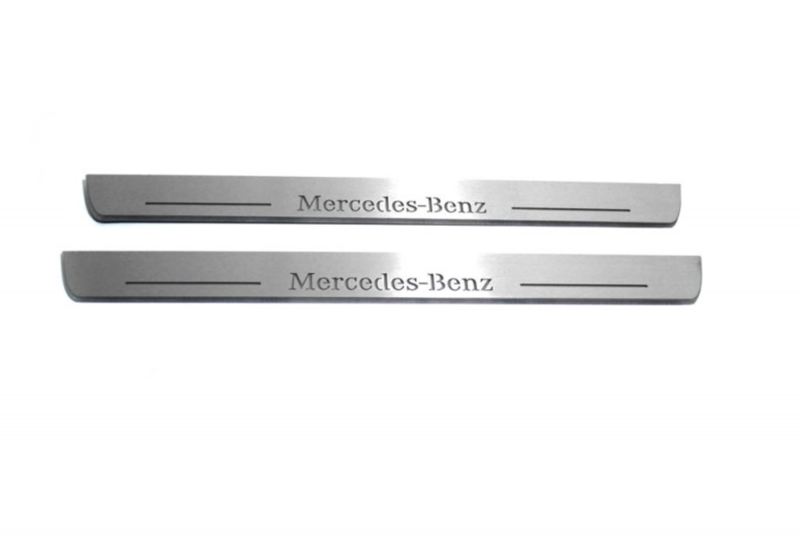 LED door sill plates Mercedes G-Class W465 2024+ stainless steel with Mercedes-Benz logo