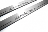 Mercedes G-Class W465 2024+ LED door sill plates with Mercedes-Benz logo