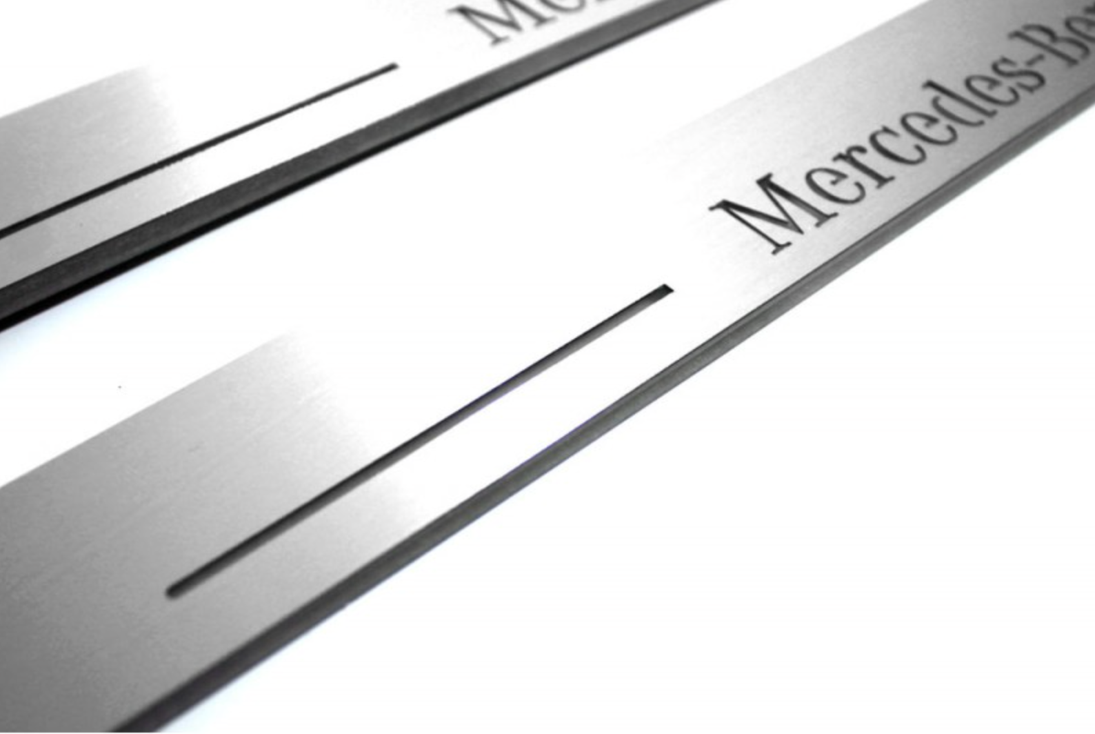 Mercedes G-Class W465 2024+ LED door sill plates stainless steel with Mercedes-Benz logo