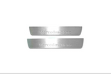 Mercedes G-Class W465 2024+ door sill plates in stainless steel with Mercedes-Benz logo