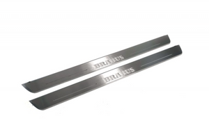 Mercedes G-Class W463a 2018-2024 Illuminated LED Door Sill Tread Plates With Brabus Logo Door Sills opdesign