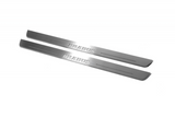 Mercedes G-Class W465 2024+ stainless steel LED door sill plates with Brabus logo