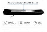 Lexus RX IV 2015+ stainless steel LED door sill plates with Lexus logo