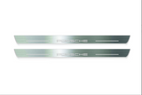 Porsche Cayenne III 2017+ LED door sill plates stainless steel with Porsche logo