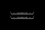 LED door sill plates for Porsche Cayenne III 2017+ with Porsche logo