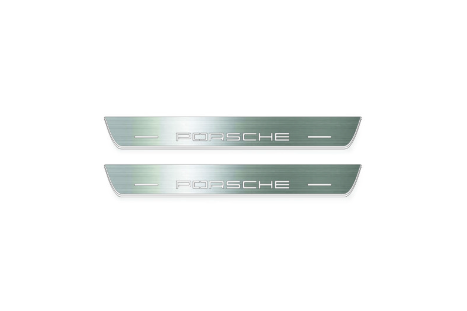 Porsche Cayenne III 2017+ LED Door Sills Illuminated Scuff Porsche Logo Stainless Steel Entry Guards Door Sills Decoin