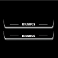 LED door sill plates Mercedes E W213 2016+ stainless steel with Brabus logo