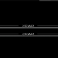 stainless steel door sill plates for Volvo XC60 II 2017+ with XC60 logo