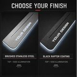 Stainless steel and Black Raptor surface options