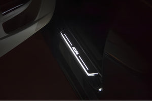 Illuminated LED Door Sill Tread Plates Acura TLX I 2015-2020 With Acura Logo Acura Led Door Sills opdesign