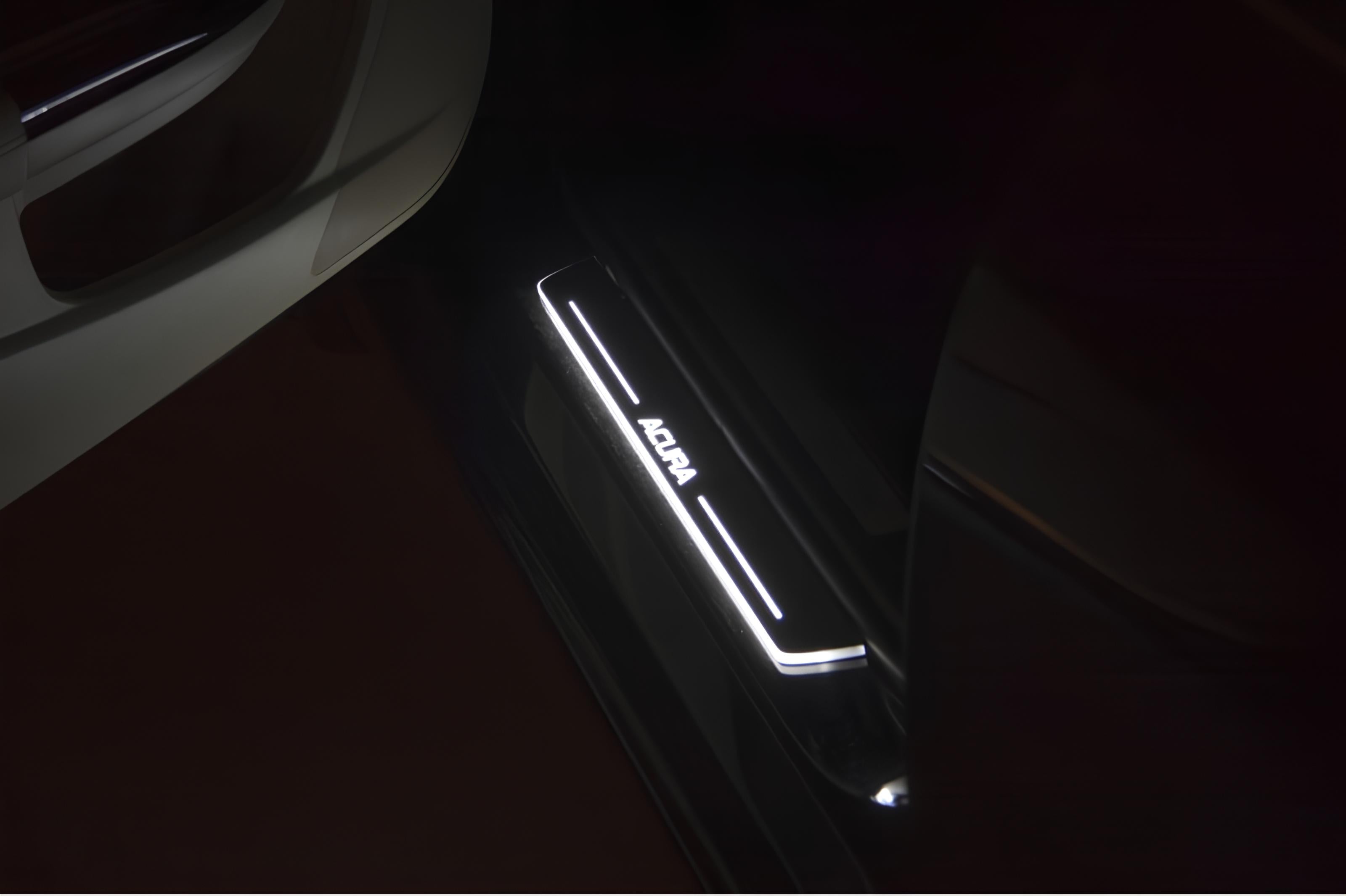 Illuminated LED Door Sill Tread Plates Acura TLX I 2015-2020 With Acura Logo Acura Led Door Sills opdesign
