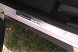 Dacia Duster I 2010+ LED door sill plates stainless steel with Duster logo