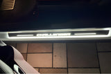 stainless steel LED door sill plates with Dodge Challenger 2008+ with Challenger logo