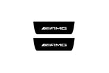 stainless steel illuminated door sill protectors for Mercedes E W213 2016+ with AMG logo