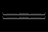 Mercedes S-Class C217 Stainless LED Door Sills – Mercedes-Benz Logo